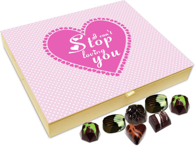 

Chocholik Gift Box - Can't Stop Loving You Chocolate Box - 20pc Truffles(240 g)