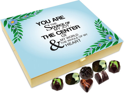 

Chocholik Gift Box - You Are The Source Of MY Joy Chocolate Box - 20pc Truffles(240 g)