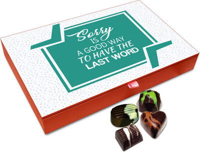 

Chocholik Gift Box - Sorry Is The Good way To Have Last Word Chocolate Box - 12pc Truffles(144 g)