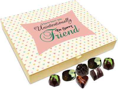 

Chocholik Gift Box - Sorry If I Hurt You Unintentionally Chocolate Box - 20pc Truffles(240 g)