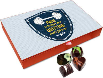 

Chocholik Gift Box - Pain Is Temporary Chocolate Box - 12pc Truffles(144 g)