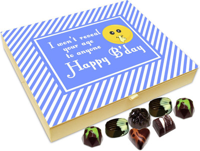 Chocholik Gift Box - Happy Birthday I Won’t Reveal Your Age Chocolate Box - 20pc Truffles(240 g)