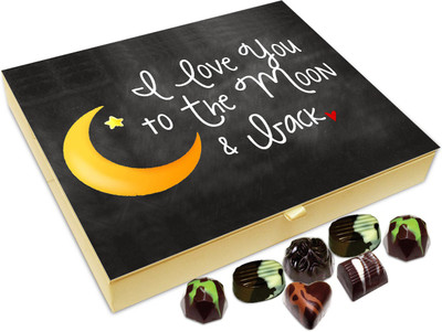 

Chocholik Gift Box - I Love You To The Moon And Back Chocolate Box - 20pc Truffles(240 g)
