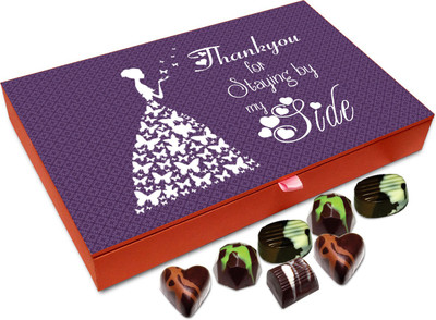 

Chocholik Gift Box - Thanks For Staying By My side Chocolate Box - 12pc Truffles(144 g)