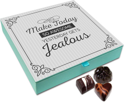 

Chocholik Gift Box - Make Today So Awesome Yesterday Gets Jealous Chocolate Box - 9pc Truffles(108 g)