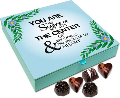 

Chocholik Gift Box - You Are The Source Of MY Joy Chocolate Box - 9pc Truffles(108 g)