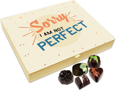 

Chocholik Gift Box - Sorry I Am Not Perfect Chocolate Box - 20pc Truffles(240 g)