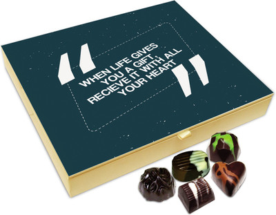 

Chocholik Gift Box - Receive The Gift With Your Heart Chocolate Box - 20pc Truffles(240 g)