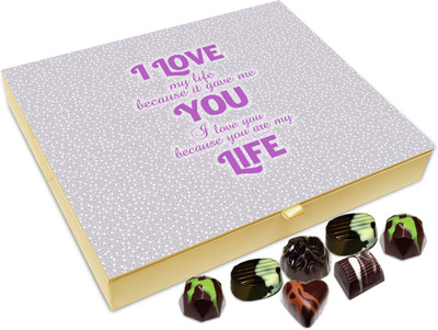 

Chocholik Gift Box - I Love MY Life Because It Gave You Chocolate Box - 20pc Truffles(240 g)