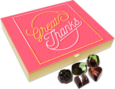 

Chocholik Gift Box - Great Thanks Chocolate Box - 20pc Truffles(240 g)