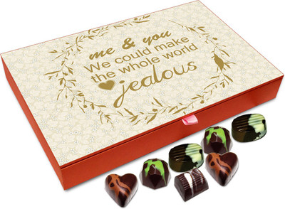 

Chocholik Gift Box - We Could Make The Whole World Jealous Chocolate Box - 12pc Truffles(144 g)
