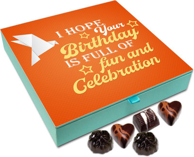 

Chocholik Gift Box - I Hope Your Birthday Is Full Of Fun Chocolate Box - 9pc Truffles(108 g)