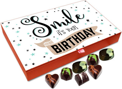 

Chocholik Gift Box - Smile Its Your Birthday Chocolate Box - 12pc Truffles(144 g)