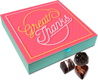 

Chocholik Gift Box - Great Thanks Chocolate Box - 9pc Truffles(108 g)