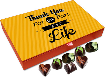

Chocholik Gift Box - Thank You For The Part Of My Life Chocolate Box - 12pc Truffles(144 g)