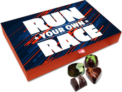 

Chocholik Gift Box - Run Your Own Race Chocolate Box - 12pc Truffles(144 g)