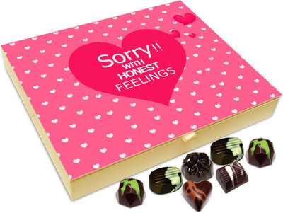 

Chocholik Gift Box - Sorry With The Honest Feeling Chocolate Box - 20pc Truffles(240 g)