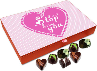 

Chocholik Gift Box - Can't Stop Loving You Chocolate Box - 12pc Truffles(144 g)