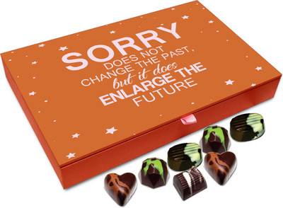 

Chocholik Gift Box - Sorry Does Not Change The Past Chocolate Box - 12pc Truffles(144 g)