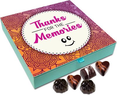 

Chocholik Gift Box - Thank You For All The Lovely Memories Chocolate Box - 9pc Truffles(108 g)