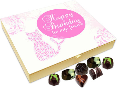

Chocholik Gift Box - Happy Birthday To My Friend Chocolate Box - 20pc Truffles(240 g)
