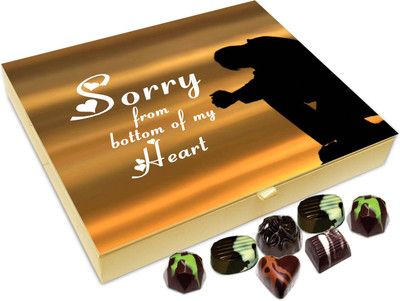 

Chocholik Gift Box - Sorry From The Bottom Of My Heart Chocolate Box - 20pc Truffles(240 g)