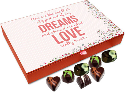 

Chocholik Gift Box - You Are The One That Showed Me What Love Really Means Chocolate Box - 12pc Truffles(144 g)