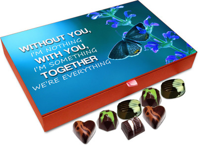 

Chocholik Gift Box - Without You I Am Nothing Chocolate Box - 12pc Truffles(144 g)