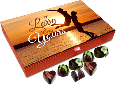 

Chocholik Gift Box - I Love Being Yours Chocolate Box - 12pc Truffles(144 g)
