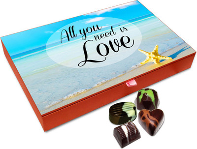 

Chocholik Gift Box - All You Need Is Love Chocolate Box - 12pc Truffles(144 g)