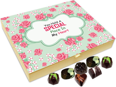 

Chocholik Gift Box - You Hold A Special Place In My Heart Chocolate Box - 20pc Truffles(240 g)
