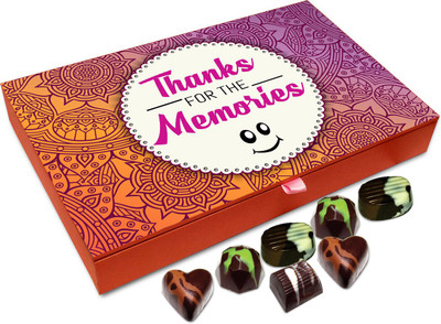 

Chocholik Gift Box - Thank You For All The Lovely Memories Chocolate Box - 12pc Truffles(144 g)
