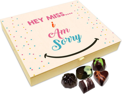 

Chocholik Gift Box - Hey Miss I Am Sorry Chocolate Box - 20pc Truffles(240 g)