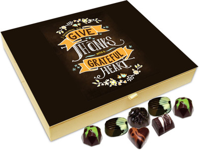 

Chocholik Gift Box - Give Thanks With Grateful Heart Chocolate Box - 20pc Truffles(240 g)
