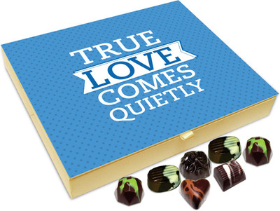 

Chocholik Gift Box - True Love Comes Quietly Chocolate Box - 20pc Truffles(240 g)