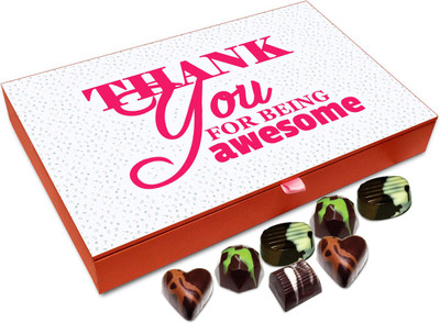 

Chocholik Gift Box - Thank You For Being Awesome Chocolate Box - 12pc Truffles(144 g)
