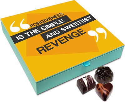 

Chocholik Gift Box - Forgiveness Is A Simple Revenge Chocolate Box - 9pc Truffles(108 g)