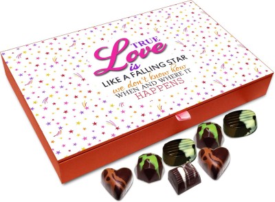 

Chocholik Gift Box - True Love Is Like Falling Star Chocolate Box - 12pc Truffles(144 g)