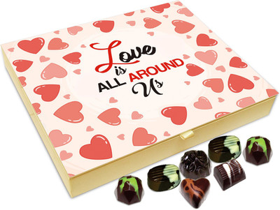 

Chocholik Gift Box - Love Is All Around Us Chocolate Box - 20pc Truffles(240 g)
