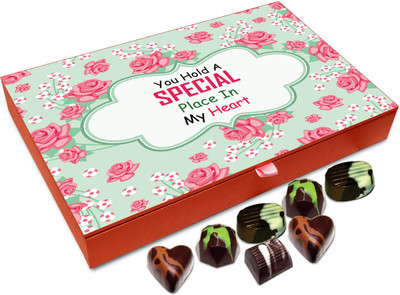 

Chocholik Gift Box - You Hold A Special Place In My Heart Chocolate Box - 12pc Truffles(144 g)