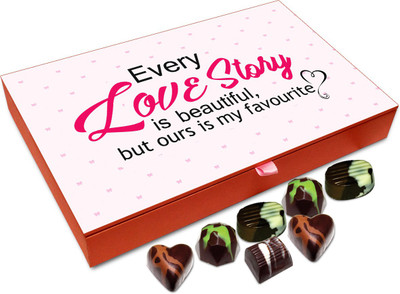 

Chocholik Gift Box - Every Love Story Is Beautiful Chocolate Box - 12pc Truffles(144 g)