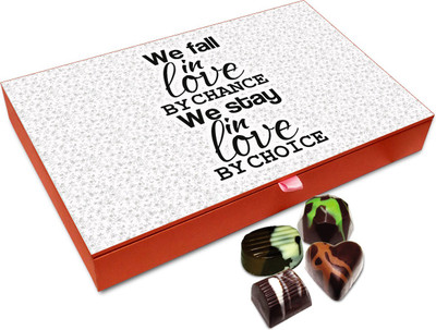 

Chocholik Gift Box - We Fall In Love By Chance Chocolate Box - 12pc Truffles(144 g)