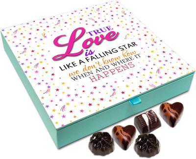 

Chocholik Gift Box - True Love Is Like Falling Star Chocolate Box - 9pc Truffles(108 g)