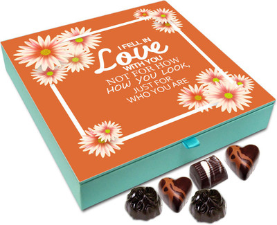 

Chocholik Gift Box - I Fell In Love With You Chocolate Box - 9pc Truffles(108 g)