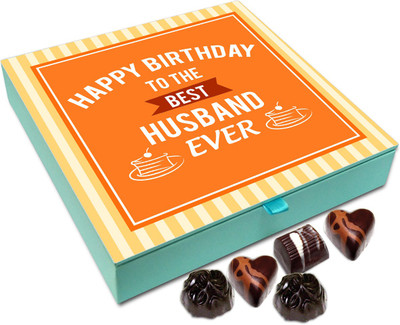 

Chocholik Gift Box - Happy Birthday To The Best Husband Ever Chocolate Box - 9pc Truffles(108 g)