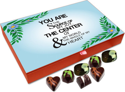 

Chocholik Gift Box - You Are The Source Of MY Joy Chocolate Box - 12pc Truffles(144 g)