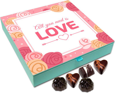 

Chocholik Gift Box - All You Need Is Love Chocolate Box - 9pc Truffles(108 g)