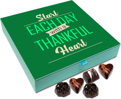 

Chocholik Gift Box - Start Each Day With A Thankful Heart Chocolate Box - 9pc Truffles(108 g)
