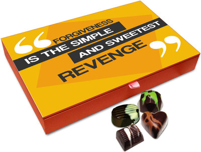 

Chocholik Gift Box - Forgiveness Is A Simple Revenge Chocolate Box - 12pc Truffles(144 g)