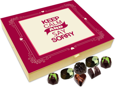 

Chocholik Gift Box - Keep Calm And Say Sorry Chocolate Box - 20pc Truffles(240 g)
